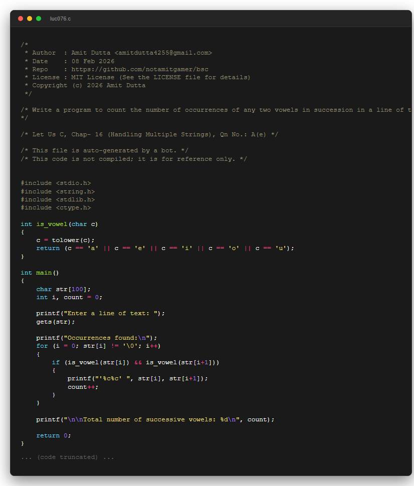 Write a program to count the number of occurrences of any two vowels in succession in a line of text.